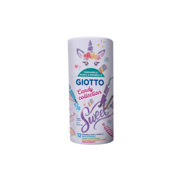Giotto - Pennarelli Acquerellabili Candy Collection conf. 12 Colori (F427700)