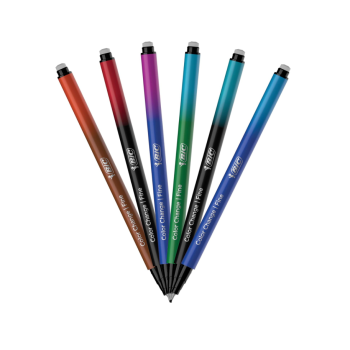 Bic - Pennarelli Color Change Intensity Cancellabile con punta fine 0.4 mm Conf.12 colori assortiti