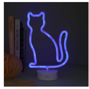 Lampada Led Effetto Neon - It's a Sign, Tema Gatto