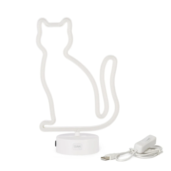 Lampada Led Effetto Neon - It's a Sign, Tema Gatto