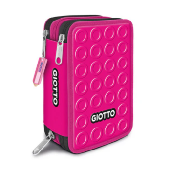 Giotto - Astuccio 3 zip collezione Stilnovo – 3 colori neon assortiti