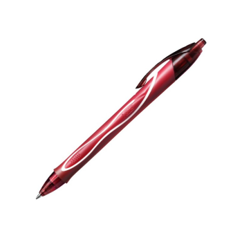Bic - Penna gel a scatto Bic Gelocity Quick Dry rosso - tratto 0,30 mm