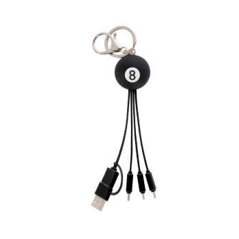 Legami - Cavo 6 in 1 di Ricarica Portachiavi 8 Ball - Link Up (UCC0012)