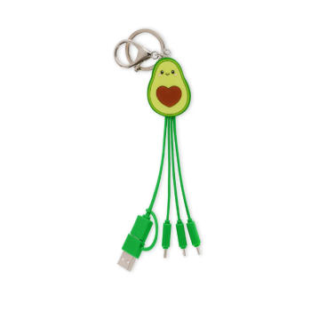 Legami - Cavo 6 in 1 di Ricarica Portachiavi Avocado - Link Up (UCC0010)