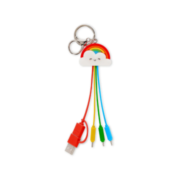 Legami - Cavo 6 in 1 di Ricarica Portachiavi Rainbow - Link Up (UCC0013)