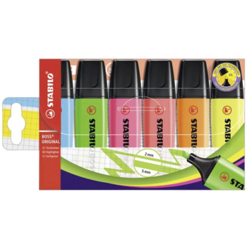 Stabilo - Evidenziatore Boss Original Conf. 6 Colori (70/6)