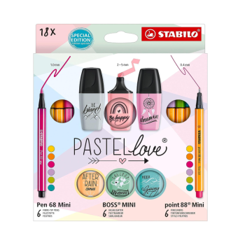 Stabilo - Set Pastellove in collaborazione con Hannah Rabenstein Astuccio da 18 pz (77/5-8)