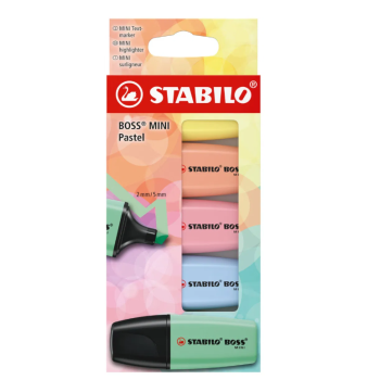 Stabilo - Evidenziatori Boss Mini Pastel astuccio da 5 colori(07/5-2-02)