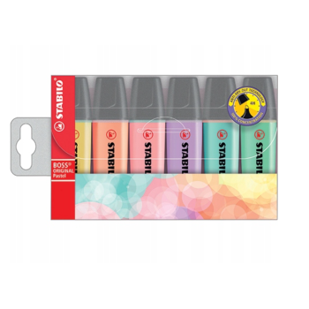 tsabilo - Evidenziatore Boss Original Pastel Astuccio con 6 colori (70/6-2)