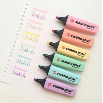 tsabilo - Evidenziatore Boss Original Pastel Astuccio con 6 colori (70/6-2)
