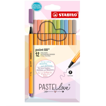 Stabilo - Set STABILO Pastellove in collaborazione con Hannah Rabenstein Astuccio con 12 point 88 (8812-7-7)