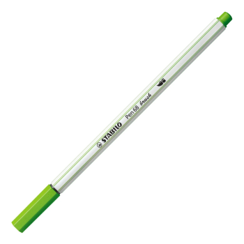Stabilo - Pennarello singolo con punta morbida a pennello Pen 68 brush - verde chiaro (568/33)
