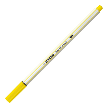 Stabilo - Pennarello singolo con punta morbida a pennello Pen 68 brush - giallo limone (568/24)