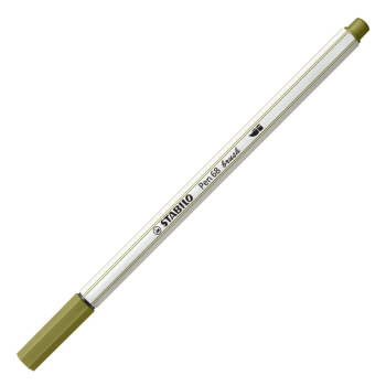 Stabilo - Pennarello singolo con punta morbida a pennello Pen 68 brush - verde muschio (568/37)