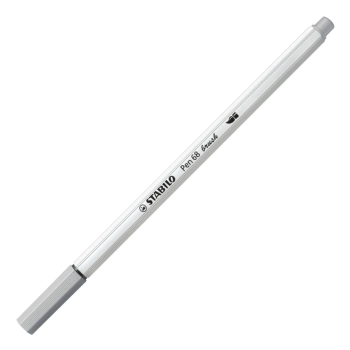 Stabilo - Pennarello singolo con punta morbida a pennello Pen 68 brush -  grigio freddo medio (568/95)