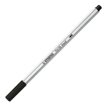 Stabilo - Pennarello singolo con punta morbida a pennello Pen 68 brush -  nero (568/46)