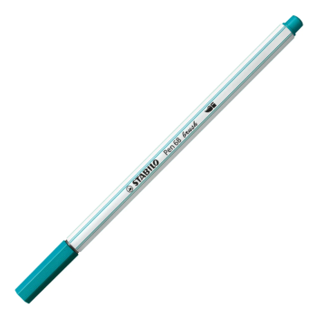 Stabilo - Pennarello singolo con punta morbida a pennello Pen 68 brush - blu turchese (568/51)