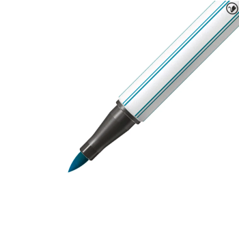 Stabilo - Pennarello singolo con punta morbida a pennello Pen 68 brush - blu turchese (568/51)