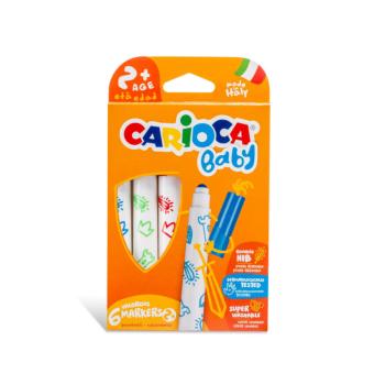 Carioca Baby - Valorous Marker Baby- Set di 6 Pennarelli