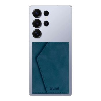 Etres - Portafoglio Easy Smart Icon si aggancia facilmente allo Smartphone - Blu (ET-ES002)