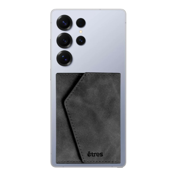 Etres - Portafoglio Easy Smart Icon si aggancia facilmente allo Smartphone -Nero (ET-ES001)