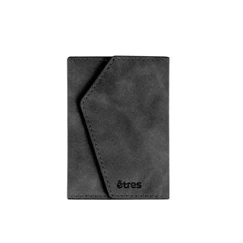 Etres - Portafoglio Easy Smart Icon si aggancia facilmente allo Smartphone -Nero (ET-ES001)