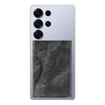 Etres - Portafoglio Smart Icon Jeans si aggancia facilmente allo Smartphone - Jeans Black (ET-CL020)