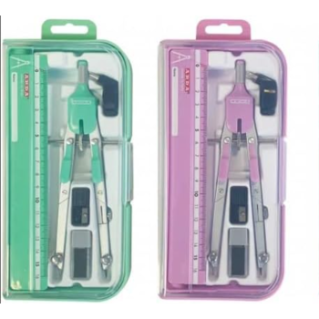 Arda - Set Balaustrone con Carta Vetrata e Righello kit 6 pz- Colori Pastello Assortiti (CO2PAS)