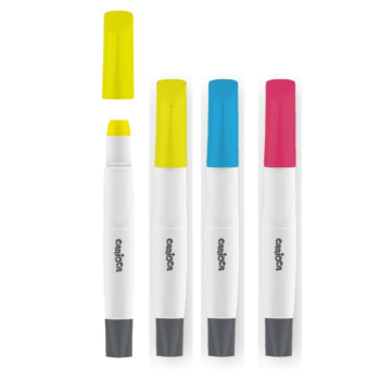 Carioca Plus - Art Crayons Tempera solida di alta qualità - Scatola con 6 Colori super brillanti, sfumabili e acquerellabili - V
