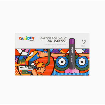Carioca Plus - Pastelli ad Olio acquerellabili - 12 Colori brillanti e coprenti