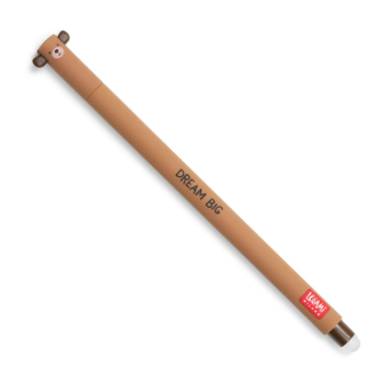 Legami - Penna gel cancellabile inchiostro blu, Tema Bear senza miele