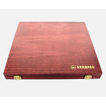 Stabilo - CarbOthello Cassetta in legno con 60 matite colorate + temperino + gomma pane