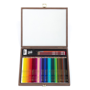 Stabilo - Cassetta in Legno Matite Aquacolor - 36 pastelli Acquerellabili (IT1639L)
