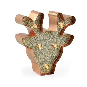 Legami -  mini luce decorativa Glitter a forma di renna di natale