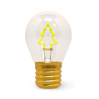 Legami - Lampada da Tavolo Decorativa Natalizia a Forma di Lampadina a tema Albero di Natale (CLB0004)