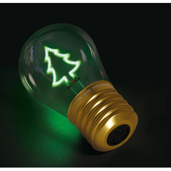 Legami - Lampada da Tavolo Decorativa Natalizia a Forma di Lampadina a tema Albero di Natale (CLB0004)