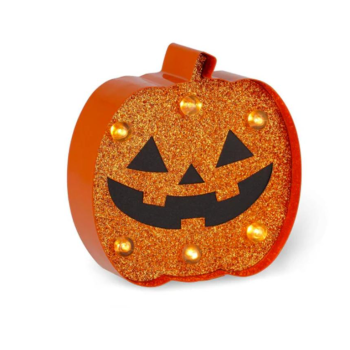 Legami - Mini Luce Decorativa a forma di Zucca di Legami per Halloween con Effetto Glitter