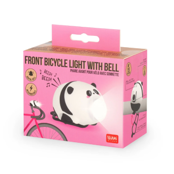 Legami - Luce Anteriore per Bicicletta Ricaricabile con Campanello - Panda (BKL0001)