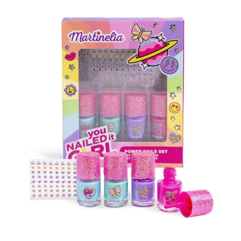 Martinelia - Beauty Super Girl Power Nails Set smalto per unghie  e adesivi (85413)