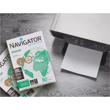 NAVIGATOR Universal Carta per fotocopie e stampanti A4, 80 g/m², Bianco (Singola Risma)