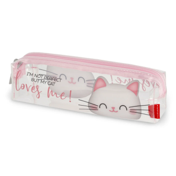 Legami - Astuccio Morbido Trasparente a tema Gattino (PC0026)