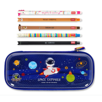 Legami - Set 5 Penne gel cancellabili + Astuccio WonderWow Spazio