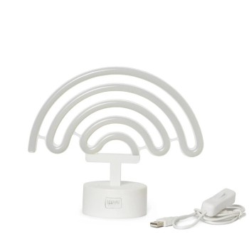 Legami - Lampada Decorativa da Tavolo a Led Effetto Neon a forma di Arcobaleno (LL0005)
