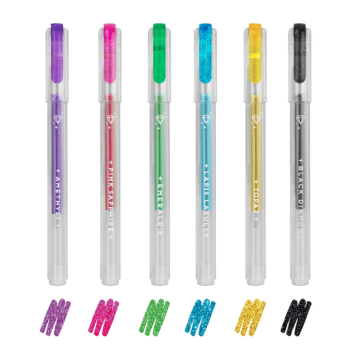 Legami, Set di 6 mini Penne gel Glitterate