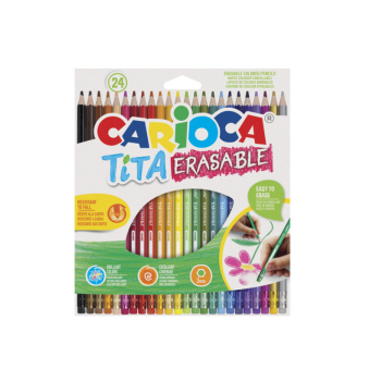 Carioca - Matite Cancellabili Tita - 24 Pz (42938)