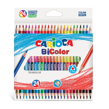 Carioca - Matite Triangolari BiColor - 24 pz (43031)