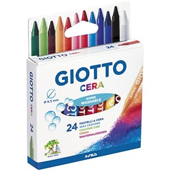 Giotto - Pastelli a Cera in Astuccio da 24 Colori