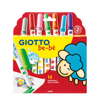 Giotto - Astuccio Pennarelli Be-bè conf. 12 Colori (F478200)