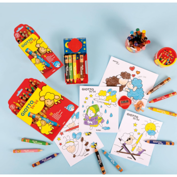 Giotto - Be-bè Super Matitoni conf. 12 Colori + Temperino (F477700 )