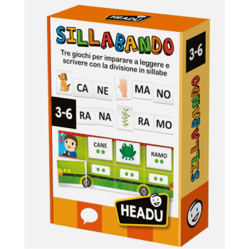 Headu - Sillabando Tre Giochi Per Imparare A Leggere E Scrivere Con La Divisione In Sillabe (3/6 Anni)